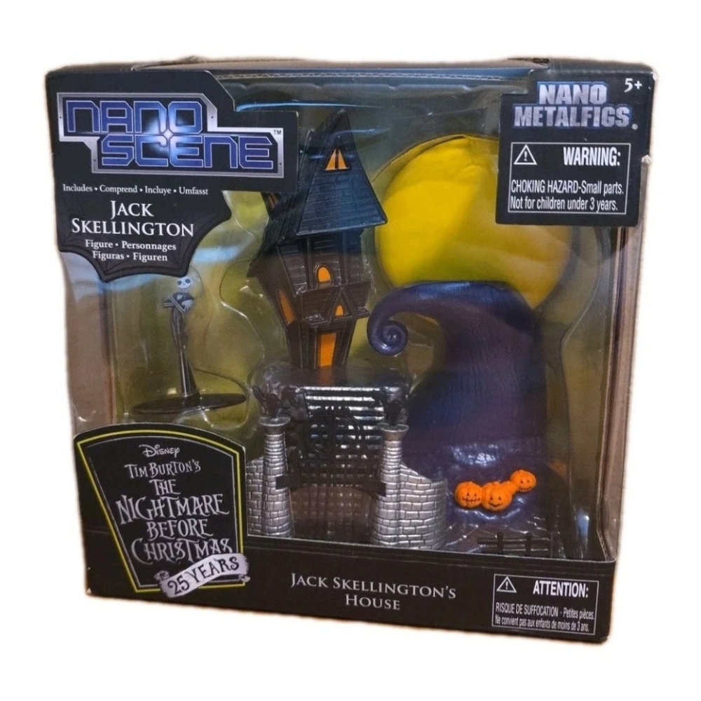 JACK SKELLINGTON'S HOUSE Nano Metalfigs NANO SCENE Die-Cast Metal NEW SEALED!